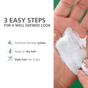 Distribute between palms before applying on dry hair and style.
Use with: Looking for more shine? To enhance the shine of Flexwax