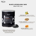 Buy Rica Black Liposoluble Wax for All Skin Types – Contains Vegetable Charcoal and Biological Hemp Oil