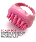 Alan Truman Scalp SOS - Scalp Massage & Shampoo Brush - Pink |Exfoliating Shampoo Brush