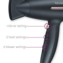 Shop Beurer HC 25 Travel Hair Dryer 3 Years Warranty 1600 Watts