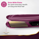 Philips BHS738/00 Kerashine Tutanium Wide Plate Straightener With Silkprotect Technology (1Pcs)
