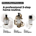 Goes beyond regular repair masks. ​Rebuilds hair molecular structure & restores strength. Deep penetration