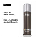 Shop L'Oreal Professionnel Paris Homme Force - 4 Mat Matt Sculpting Pomade (80ml) Online in India Chennai Tamil Nadu / Review