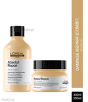 Buy L'Oreal Professionnel Serie Expert Absolut Repair Shampoo 300ml & Hair Mask 250gm Combo Online in India