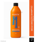 Matrix Mega Smooth Shampoo for Frizzy, Dry Unmanageable Hair, Defy Frizz for 4 Days (1000ml)