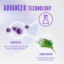  smooths the hair surface and improves the manageability and combability of the hair.