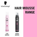 Schwarzkopf TAFT Locken Hold 3 Hair Mousse For Long Lasting Curls Weather - Proof Formula (200ml)
