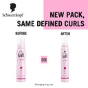 Schwarzkopf TAFT Locken Hold 3 Hair Mousse For Long Lasting Curls Weather - Proof Formula (200ml)