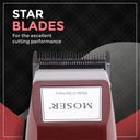 Wahl Moser Clipper For Men (1400) - Maroon
